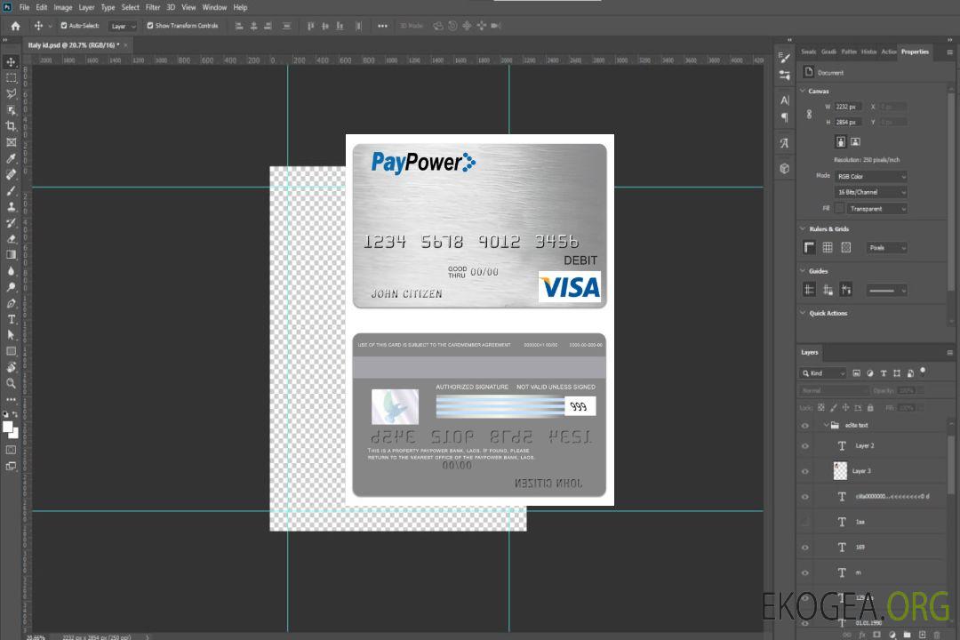 Carte de débit visa bancaire PayPower du Laos template Carte de débit visa bancaire PayPower du Laos template